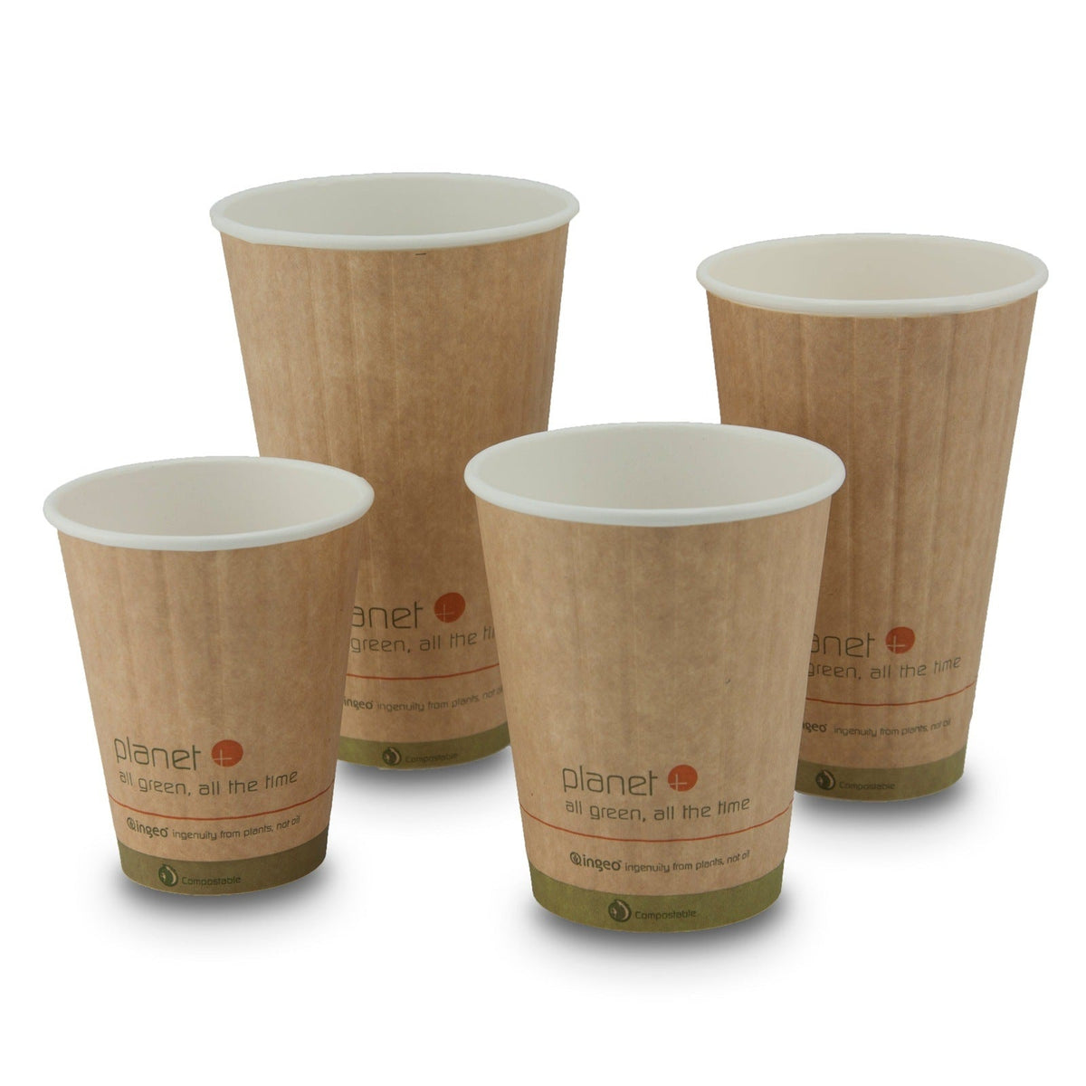 16-Ounce PLA Laminated Double-Wall Insulated Hot Cup, 600-Count Case by TheLotusGroup - Good For The Earth, Good For Us