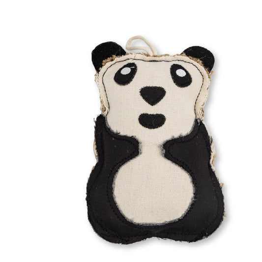 Sustainable Panda-Shaped Canvas & Jute Chew Toy for Dogs by American Pet Supplies
