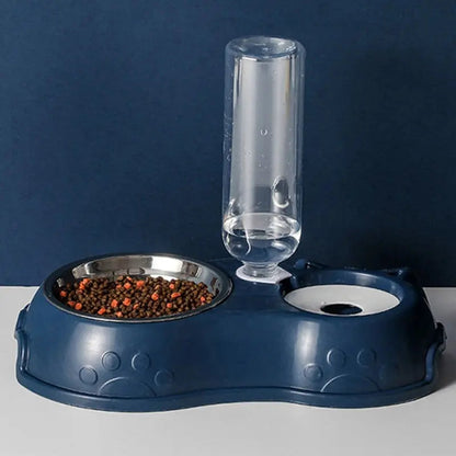 Pet Bowls w/ Auto Water Dispenser - 2 in 1 by GROOMY