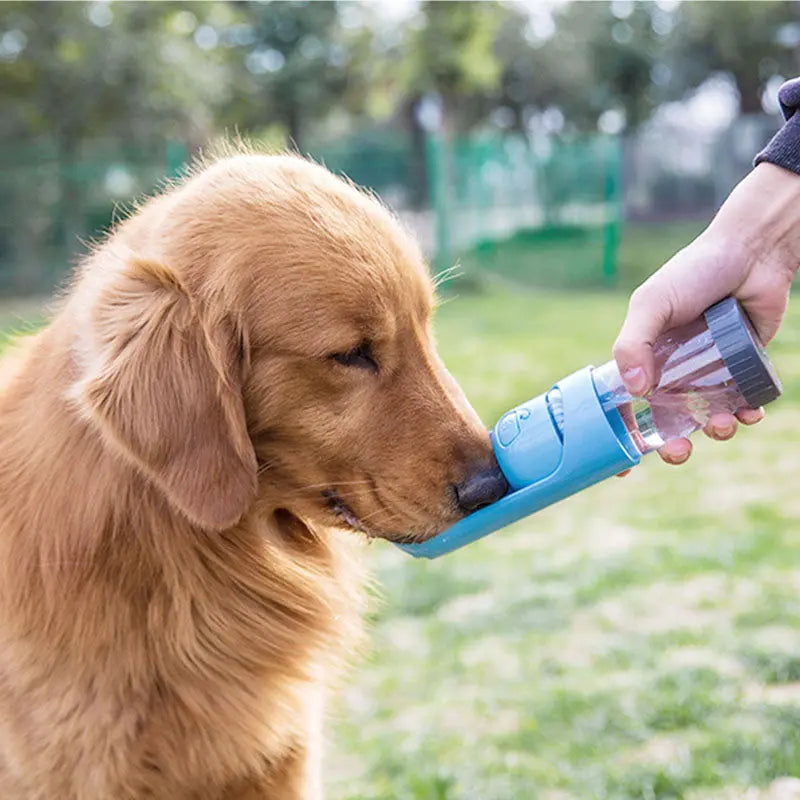 Portable Pet Plastic Water Bottle w/ Carbon Filter by GROOMY