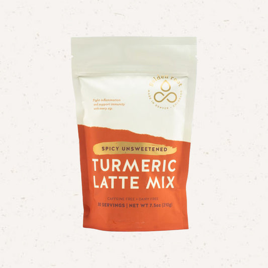Spicy Unsweetened Turmeric Latte Mix - 30 Serving Standup Pouch by Golden Root