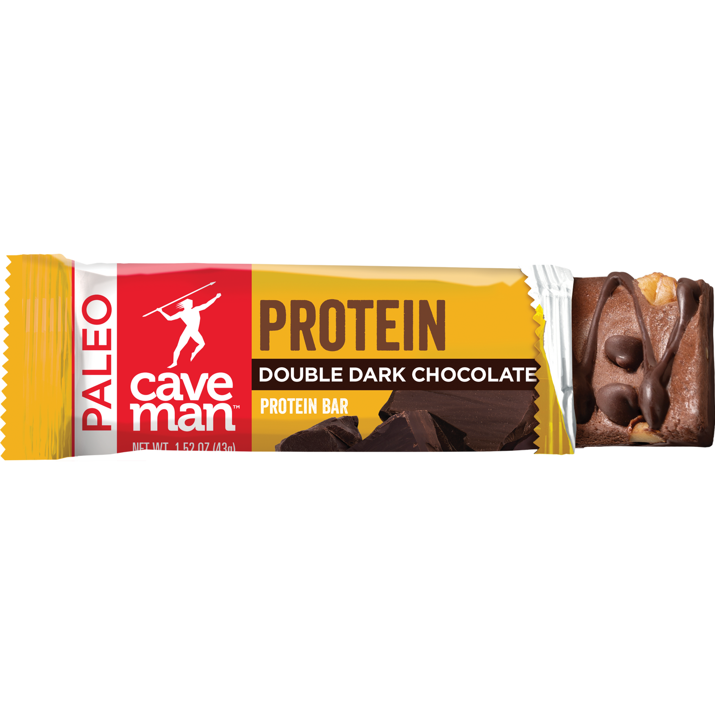 Double Dark Chocolate Protein Bars by Caveman Foods