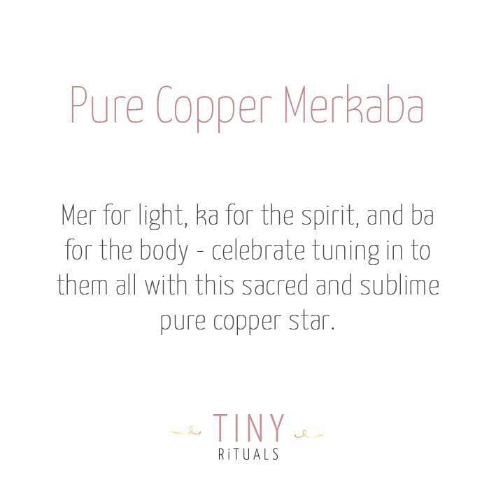 Copper Healing Merkaba by Tiny Rituals
