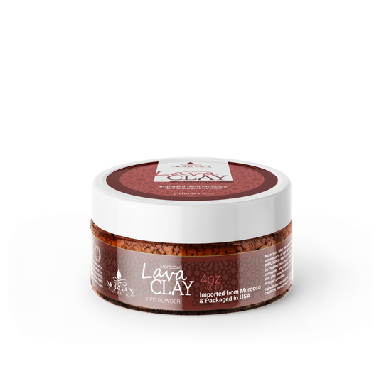 Moroccan Red Lava Clay Mask 100 gram by Morgan Cosmetics