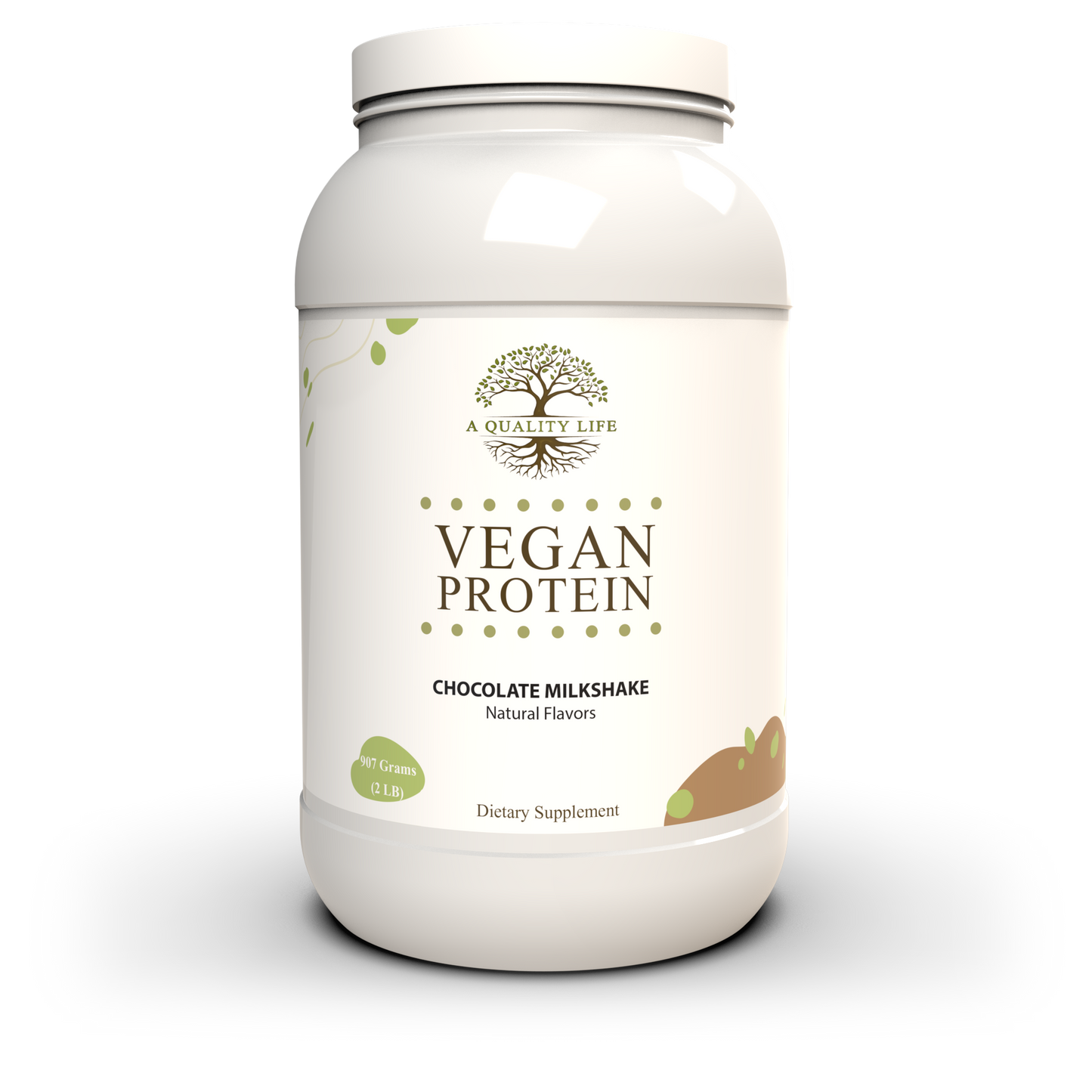 Vegan Protein Chocolate Milkshake by A Quality Life Nutrition