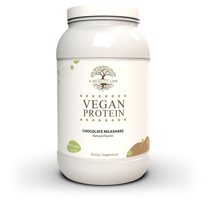 Vegan Protein Chocolate Milkshake by A Quality Life Nutrition