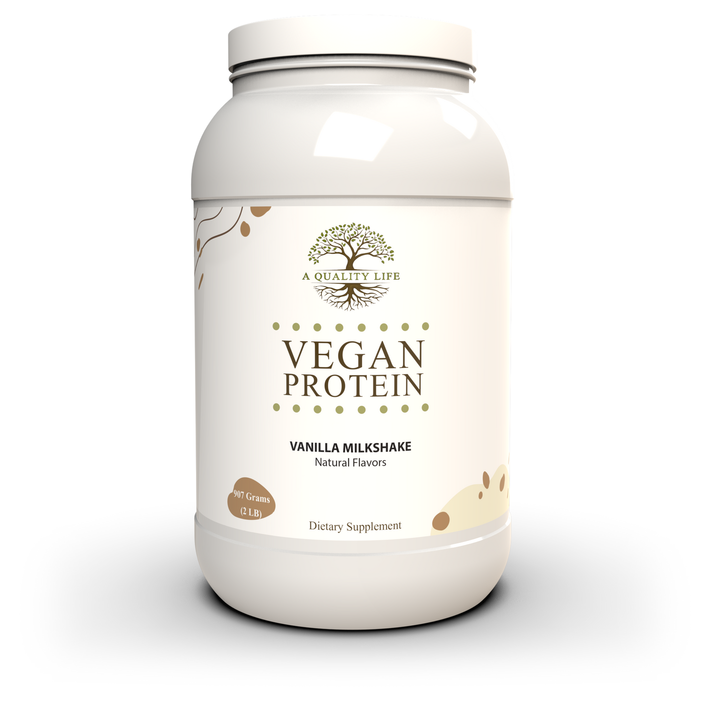 Vegan Protein Vanilla Milkshake by A Quality Life Nutrition
