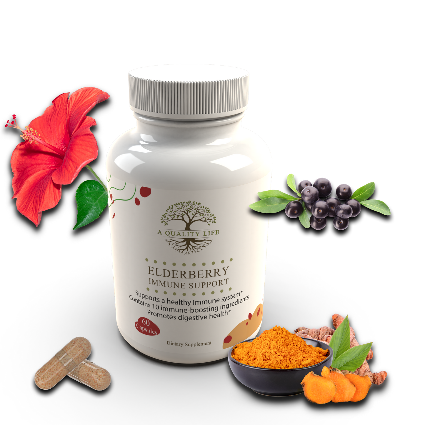 Elderberry Immune Support by A Quality Life Nutrition