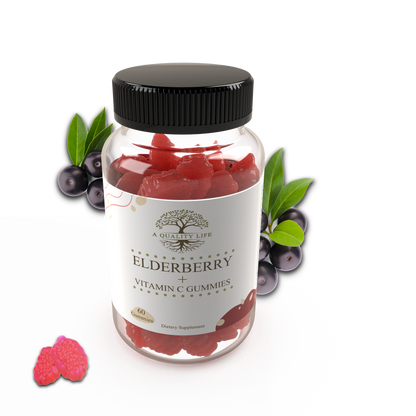 Elderberry & Vitamin C Gummies by A Quality Life Nutrition