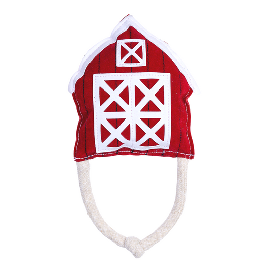 Vegan Leather Red Barn Eco Friendly Dog Chew Toy by American Pet Supplies
