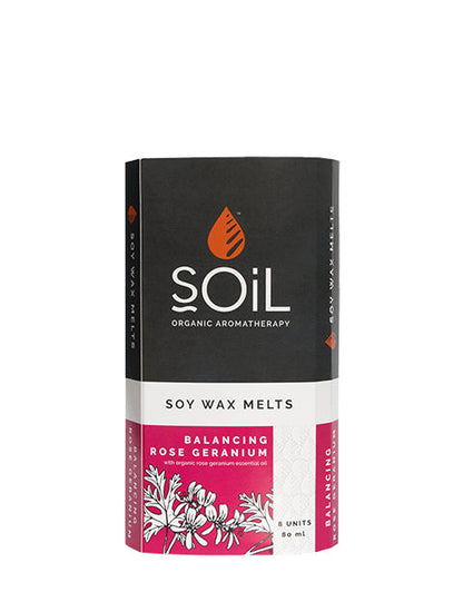 Soy Wax Melts - Rose Geranium by SOiL Organic Aromatherapy and Skincare