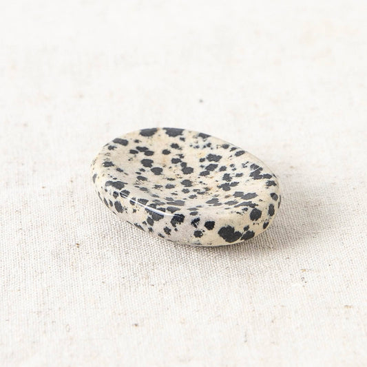 Dalmatian Jasper Worry Stone by Tiny Rituals