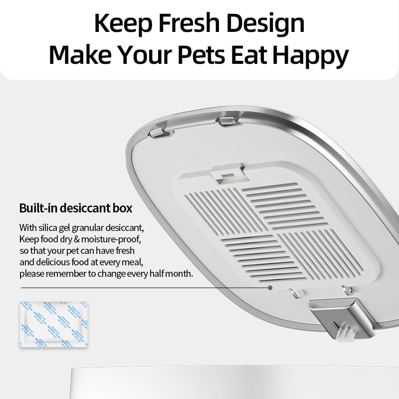 Automatic Pet Feeder - 4L Capacity by GROOMY