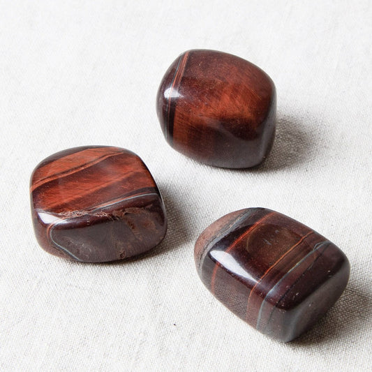 Red Tiger Eye Stone Set by Tiny Rituals