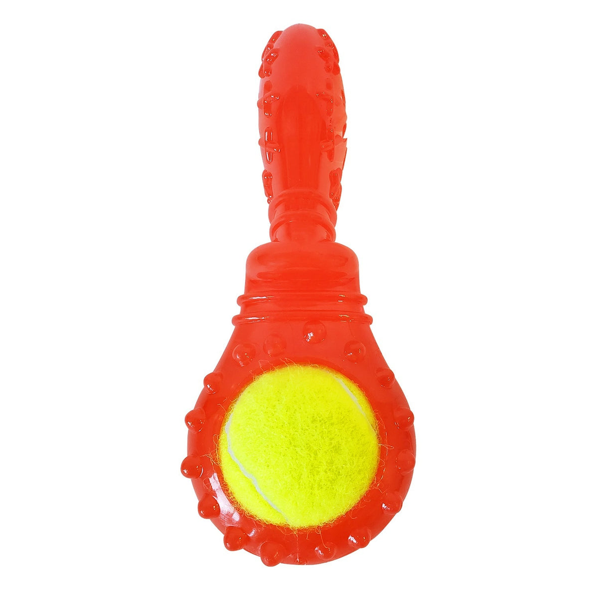Eco-Friendly Squeaky TPR Tennis Ball Dog Toy with Treat Fill by American Pet Supplies