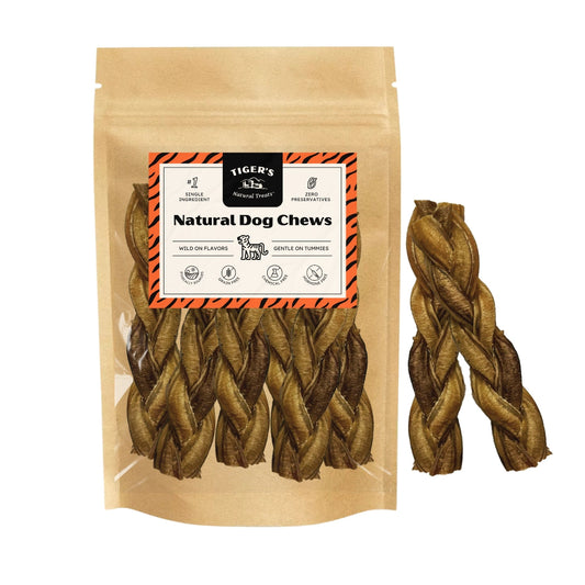 Extra Hard Braided Bully Sticks for Dogs