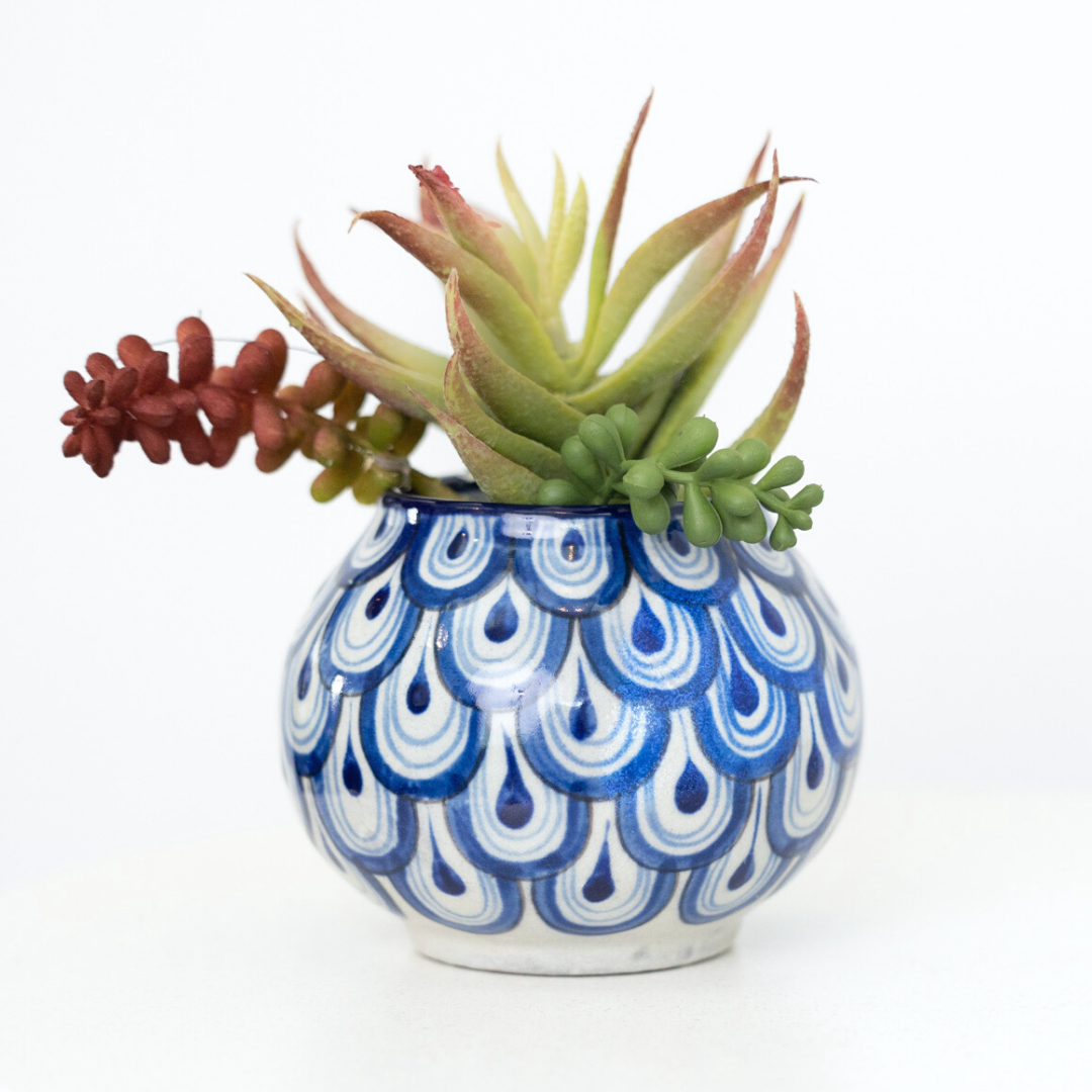 Ceramic Guatemalan Bowl Planter by Upavim Crafts