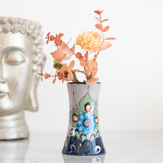 Stoneware Hummingbird Vase by Upavim Crafts