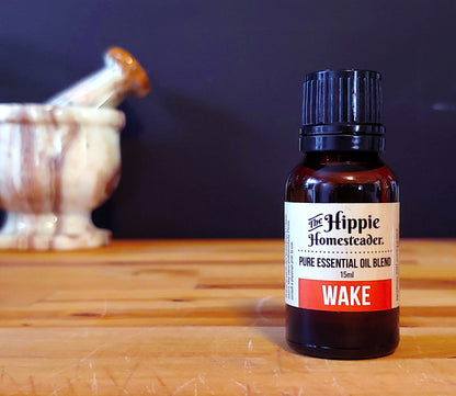 WAKE Pure Essential Oil Blend by The Hippie Homesteader, LLC