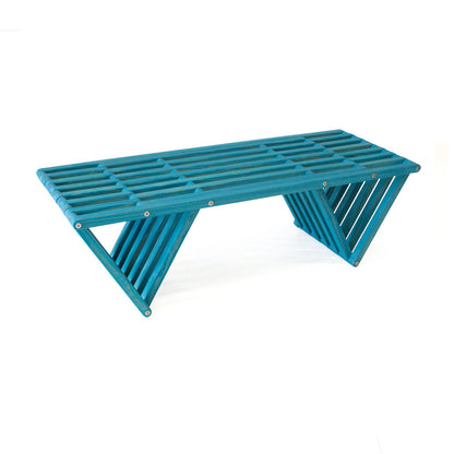 Bench Backless Modern Design Solid Wood 54" L x 21" D x 17 H XQuare eco-friendly by GloDea