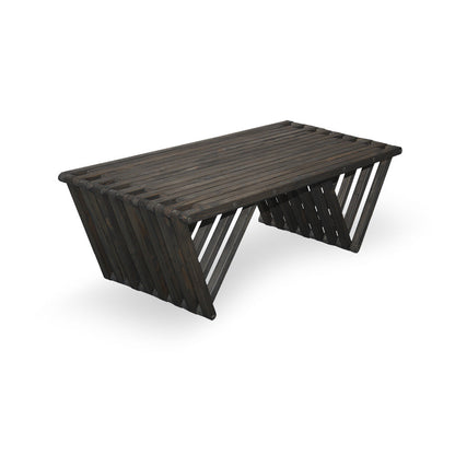 Coffee Table Modern Design Solid Wood L 54" x W 20" x H 17" XQuare eco-friendly by GloDea