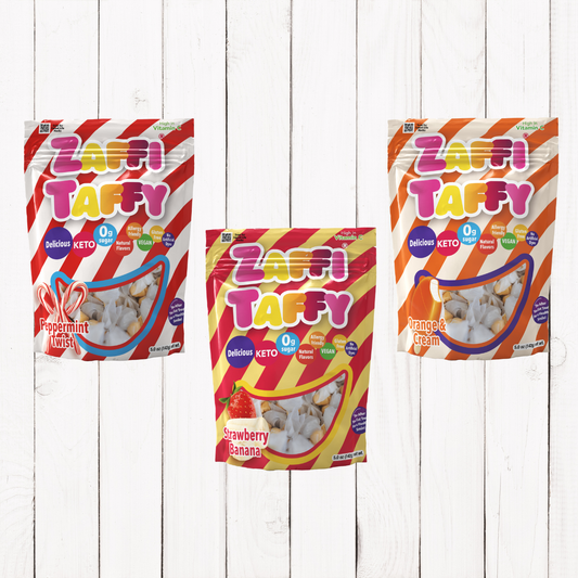 Zolli® Sugar-Free Zaffi Taffy Flavor Bundle, by Zolli Candy