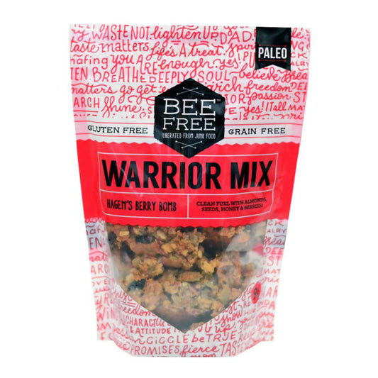 Bee Free Warrior Mix: Hagen's Berry Bomb Granola, Gluten Free, Grain Free - 12 Bags x 9oz by Farm2Me