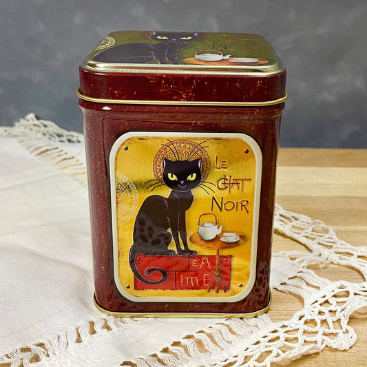 Le Chat Noir Tea Tin by Plum Deluxe Tea