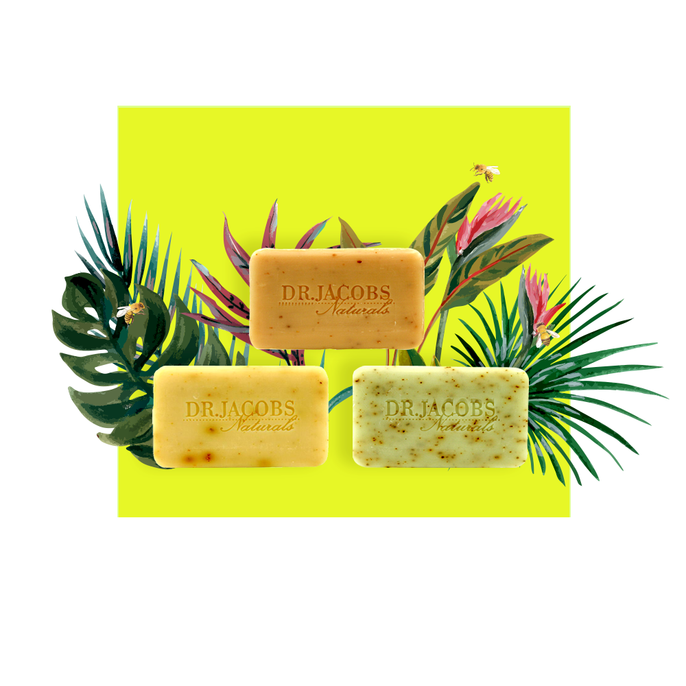 Invigorate Exfoliating Bar Soap Set by Dr. Jacobs Naturals