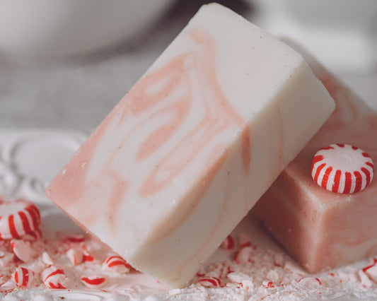 Candy Cane Organic Handmade Soap