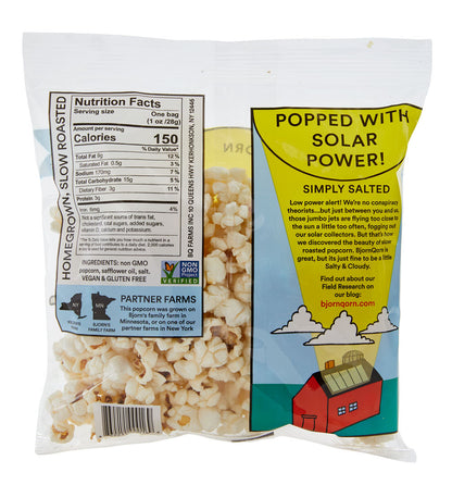 Bjorn Qorn Cloudy Popcorn Bags - 15-Pack x 1oz Bag by Farm2Me