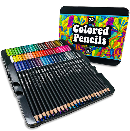 72 Pc Professional Colored Pencils Set