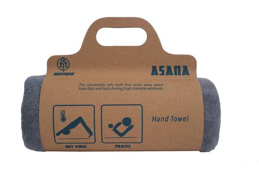 Biospired Asana Yoga Towel, Grey by The Everplush Company