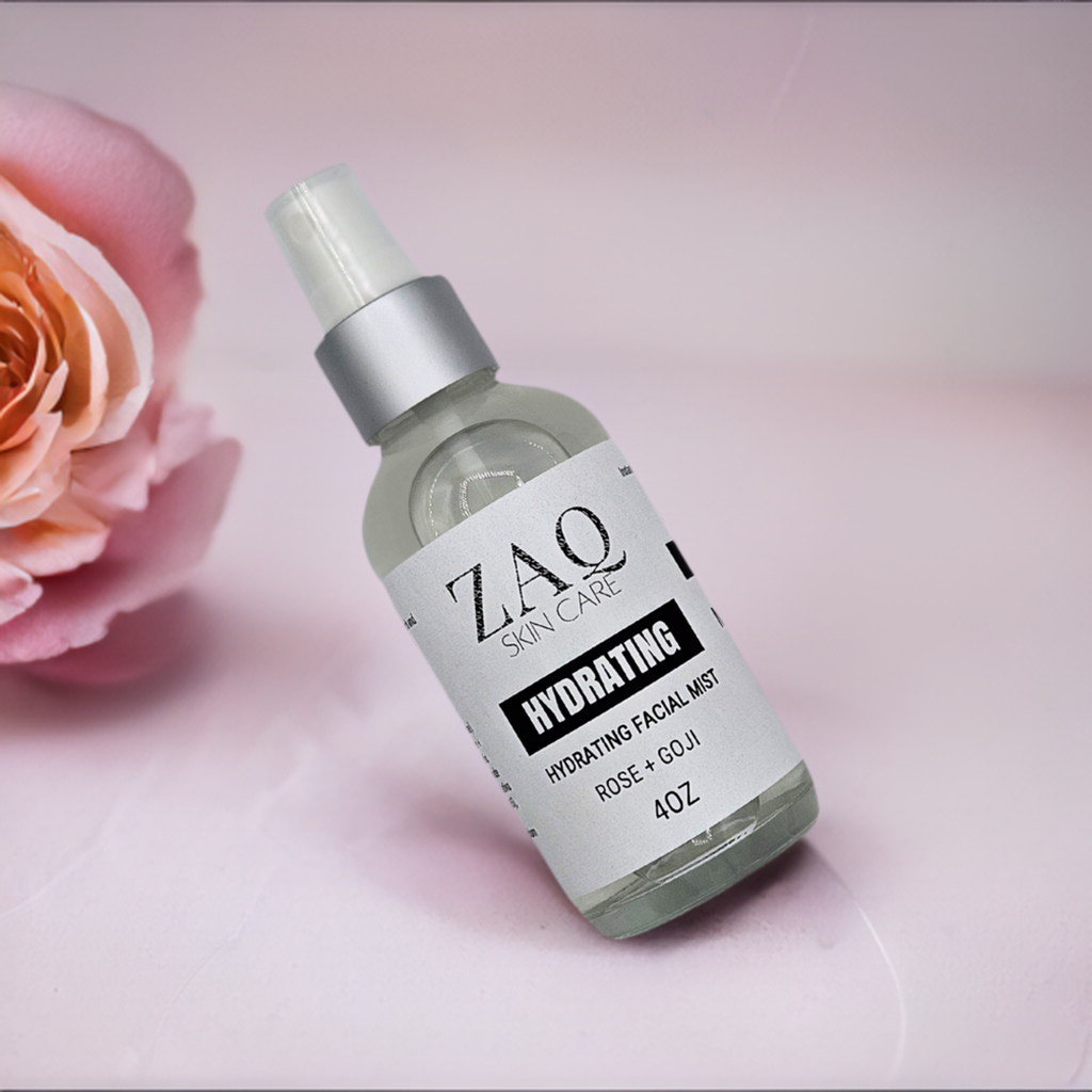 ZAQ Hydrating Rose + Goji Facial Mist - Vitamin Facial Toner by ZAQ Skin & Body