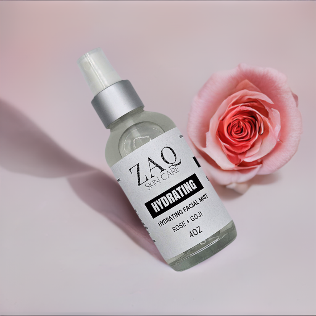 ZAQ Hydrating Rose + Goji Facial Mist - Vitamin Facial Toner by ZAQ Skin & Body