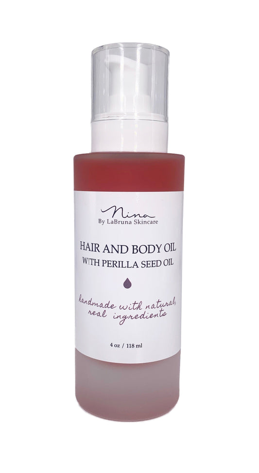 Hair and Body Oil with Bakuchiol and Perilla Seed Oil by LaBruna Skincare