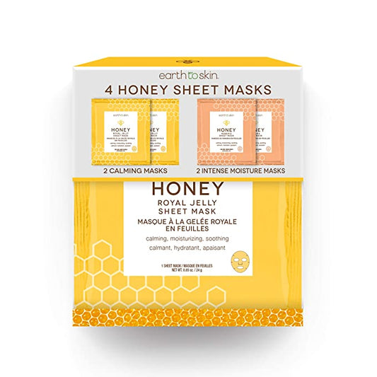 Honey Sheet Mask - Pack of 4 by EarthToSkin