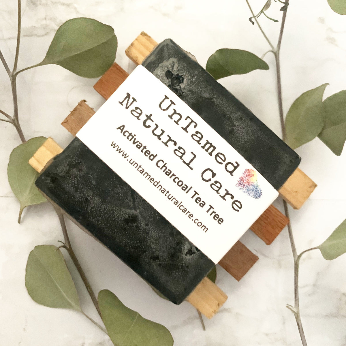Activated Charcoal and Tea Tree Black Soap Bar by UnTamed Naturals