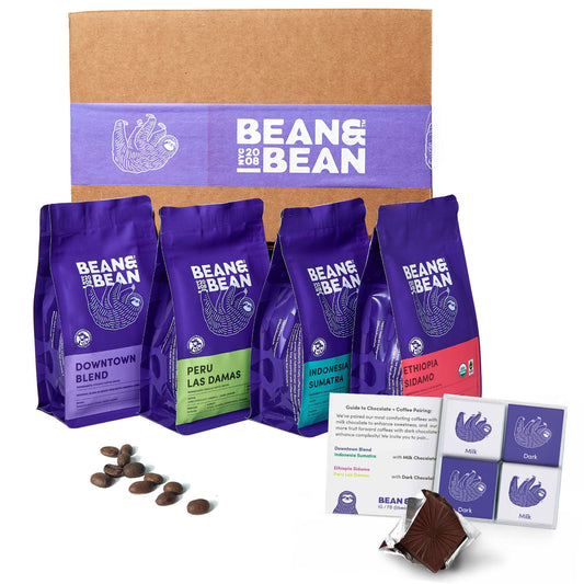 Around The World Coffee Sampler Gift Box by Bean & Bean Coffee Roasters