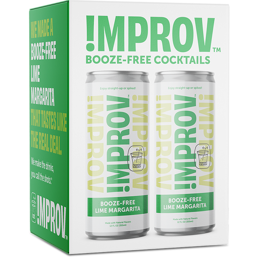 Booze-Free Lime Margarita 8 Pack by IMPROV Booze-Free Cocktails