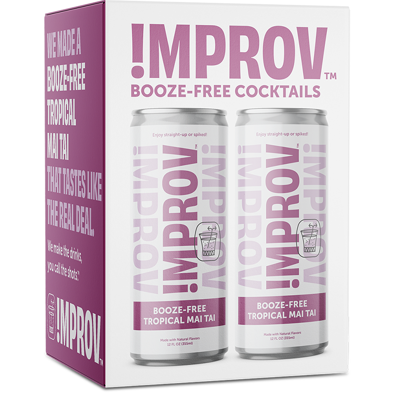 Booze-Free Tropical Mai Tai 8 Pack by IMPROV Booze-Free Cocktails