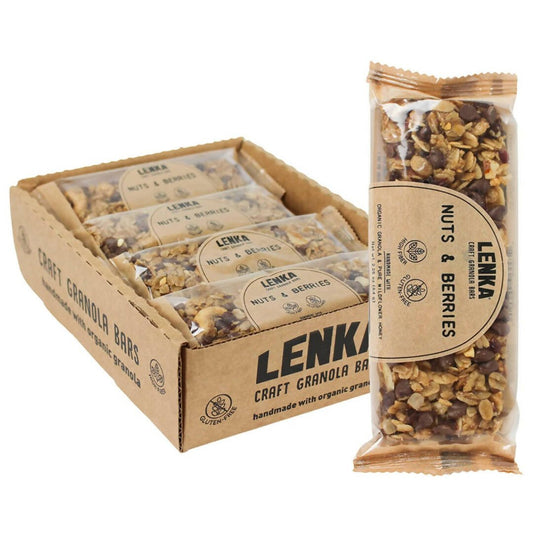 Lenka Bars Nuts and Berries Granola Bars - 96 bars x 2.25oz by Farm2Me