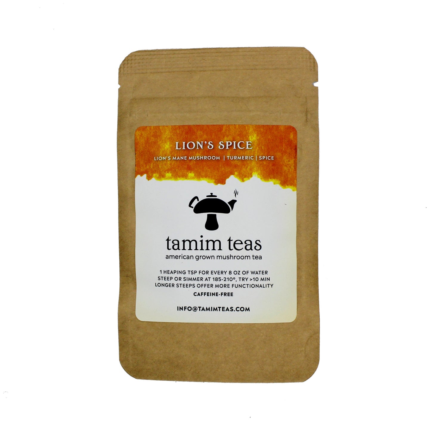 Lion's Spice | Lion's Mane Tea with Turmeric and Spice by Tamim Teas
