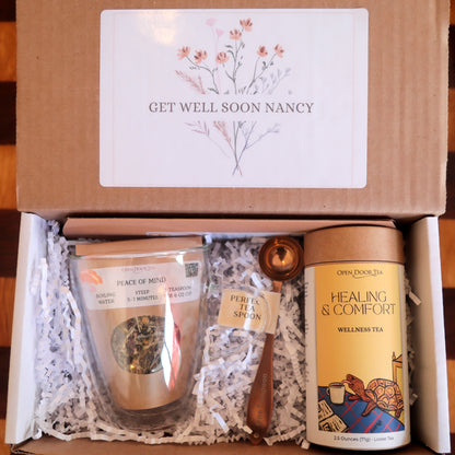 Get Well Soon Gift Box by Open Door Tea