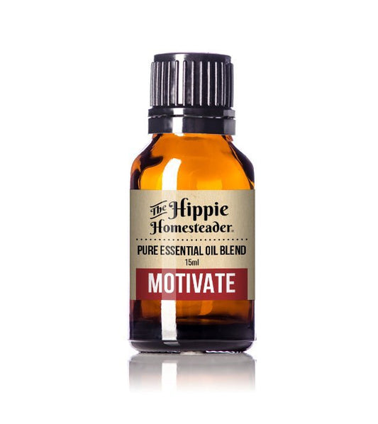 MOTIVATE Pure Essential Oil Blend by The Hippie Homesteader, LLC