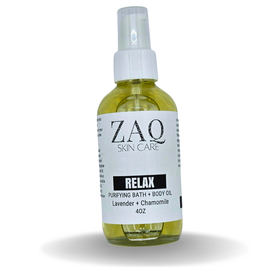 Calming Massage Body Oil - Lavender + Chamomile by ZAQ Skin & Body