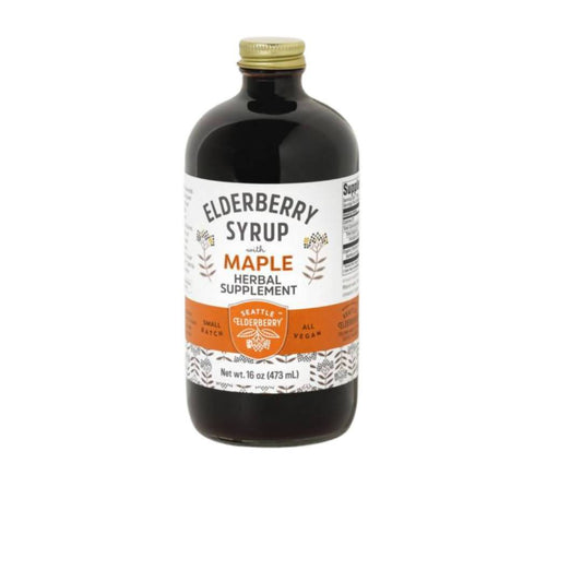 Elderberry Syrup with Maple Bottles - 6 x 16oz by Farm2Me