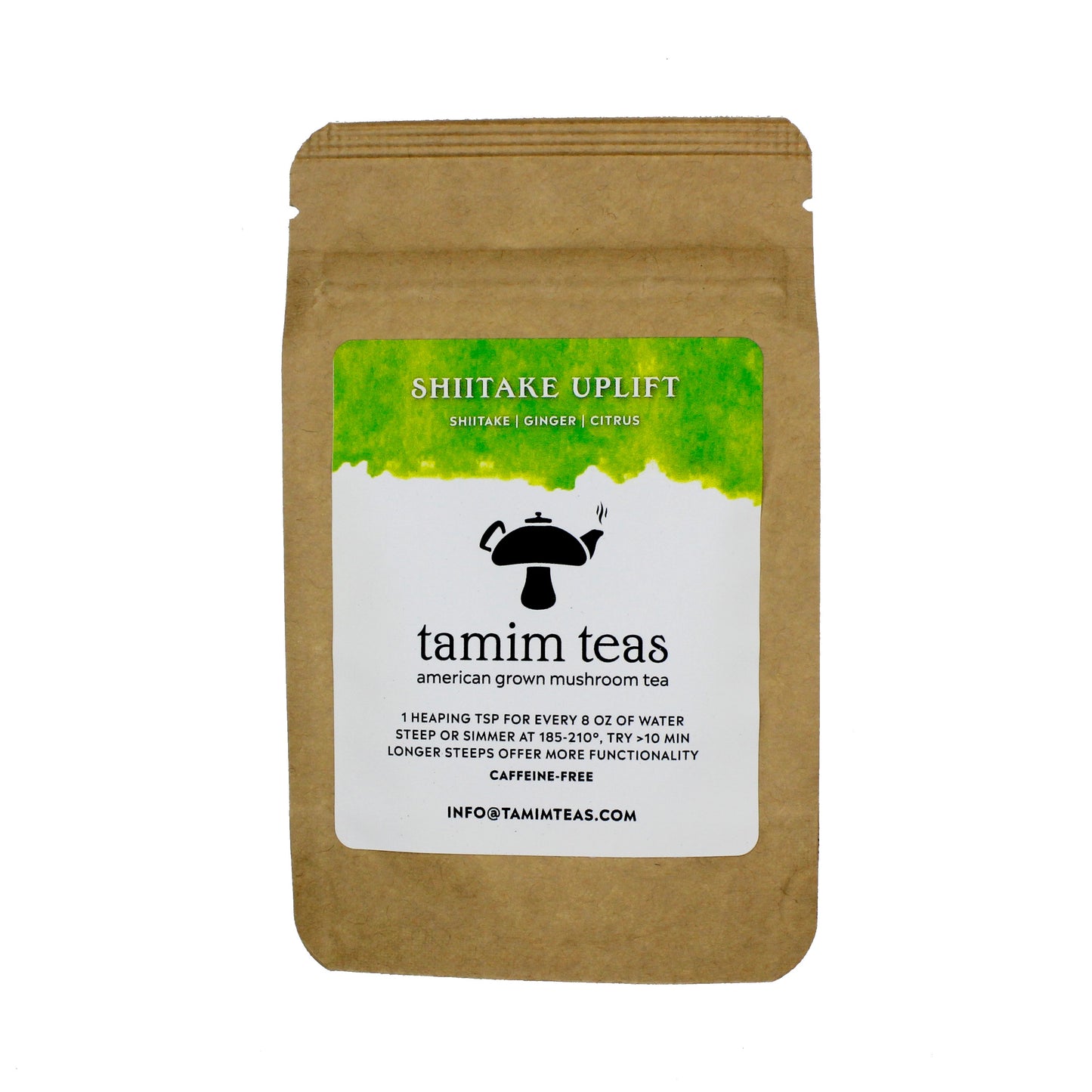 Uplift I Shiitake Mushroom Tea with Ginger and Citrus by Tamim Teas