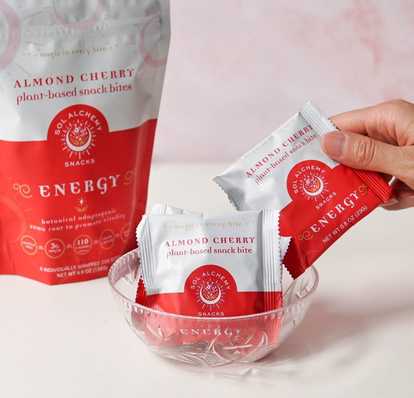 Almond Cherry Energy Snack Bites - 12 x 4.9oz by Farm2Me