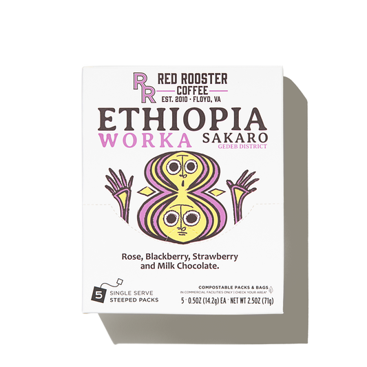 Single Serve Steeped Coffee - Ethiopia Worka Sakaro 5pk